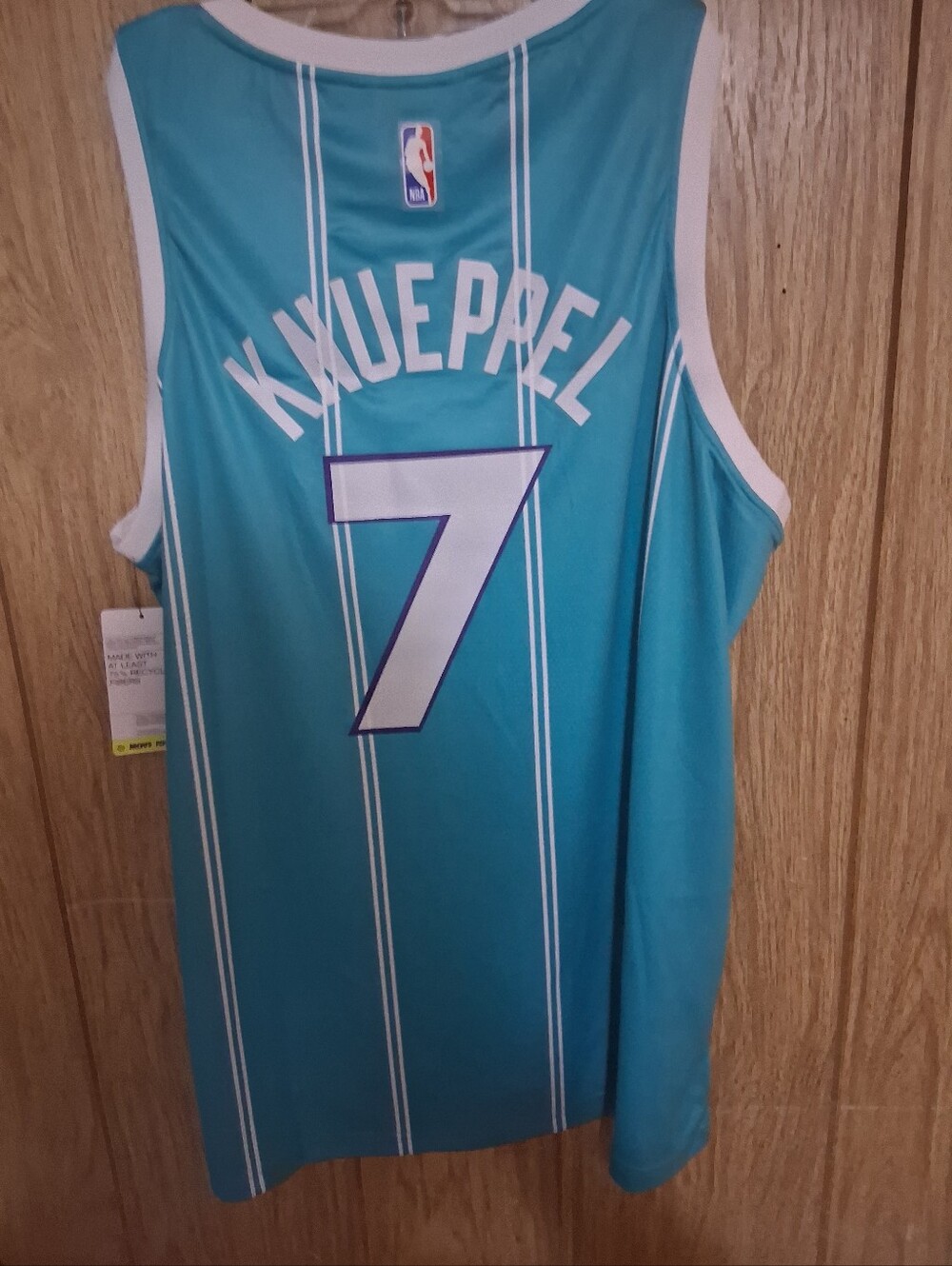 Mystery Sports Card With Kon Knueppel Charlotte Hornets Icon XXL Jersey